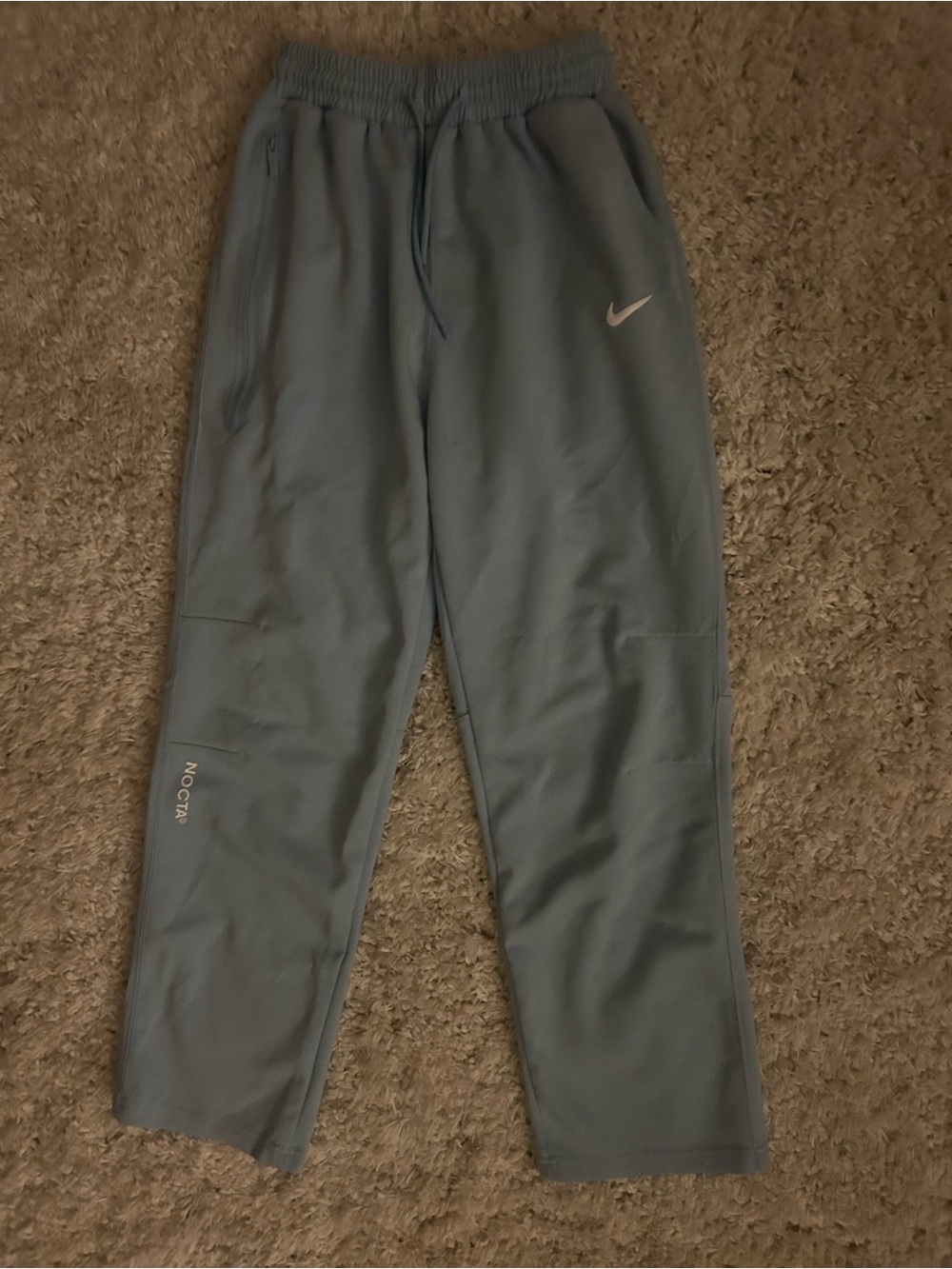 Nike Men’s Light Blue Jogger Sweatpants with NOCTA Logo